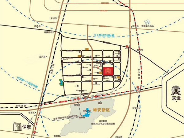 河北高碑店最新规划图-河北高碑店未来规划蓝图