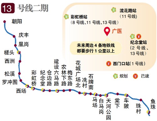 2017版广州地铁线路图全新发布